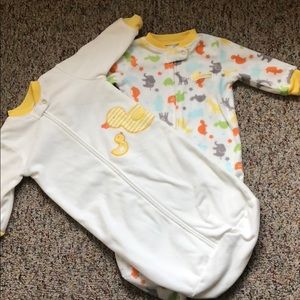 One size newborn sleepers